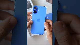 iPhone16 Ultramarine unboxing and handson experience iphone16 [upl. by Ociral]