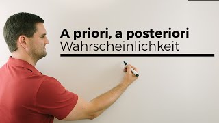 A priori a posteriori bedingtetotale Wahrscheinlichkeit Bayes Statistik  Mathe by Daniel Jung [upl. by Riesman]