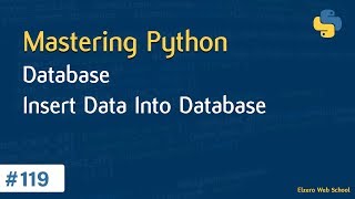 Learn Python in Arabic 119  Databases  SQLite Insert Data Into Database [upl. by Mauri]