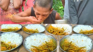 यूनिक गईची मछली चावल खाओ और 1500₹ जीत कर जाओ। gaichi machali chawal eating and win rupay 1500₹ [upl. by Shu]