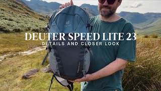 Deuter Speed Lite 23 daypack Bag 360 and a loser look at the features and details [upl. by Meensat350]