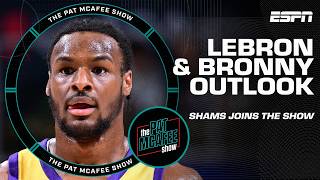 Shams details when Bronny could make Lakers debut amp Celtics chances to repeat  The Pat McAfee Show [upl. by Constanta]