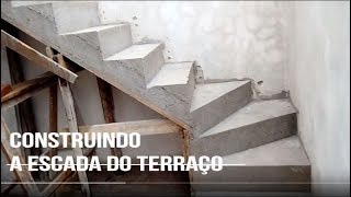 Escada de concreto como ficou Amostra de meu trabalho [upl. by Belac]