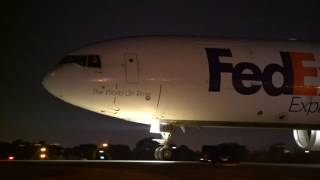 FedEx Morning Rush full video Boeing airbus 777 md11 md10 Take off taking off Airplane [upl. by Kciredorb]