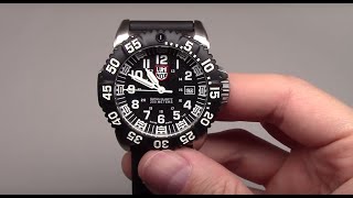 Luminox Steel Colormark Black Mens Watch Review Model 3151 [upl. by Animsaj]