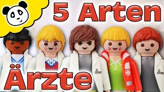 Playmobil Krankenhaus  5 Arten von Ärzten  Playmobil Film  Pandido TV [upl. by Assed]