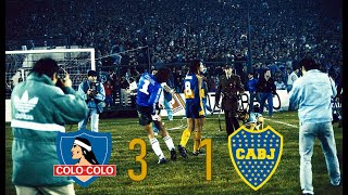 Colo Colo vs Boca Juniors  Copa Libertadores 1991  Semifinal  Vuelta [upl. by Esahc332]