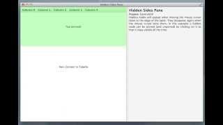 JavaFX HiddenSidesPaneSample [upl. by Benil620]