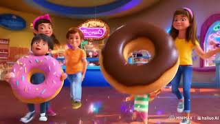 The Dancing Doughnut Song KidsSongsChildrensMusicNurseryRhymesKidsMusicVideosFunSongsForKids [upl. by Yhtommit]