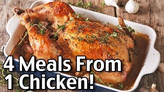 Leftover Rotisserie Chicken Recipes 4 Meals From One Chicken [upl. by Landan]