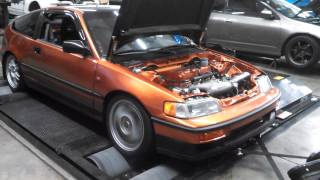 K24 CRX dyno pull [upl. by Eimam251]