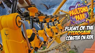 Experience the Thrilling Flight of the Pterosaur OnRide at Paultons Park March 2023 4K [upl. by Winona244]