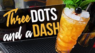 THREE DOTS AND A DASH RECIPE  Tiki Drink with Falernum [upl. by Eetnwahs740]