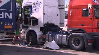 Parkeerplaatsen te duur voor OostEuropese truckers [upl. by Findley]