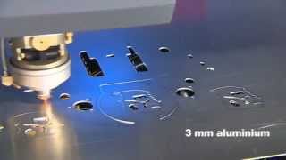 Laser cutting of 3mm aluminum [upl. by Haila764]