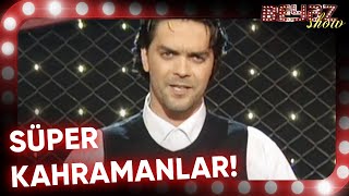 Süper Kahramanlar vs Beyaz  Beyaz Show [upl. by Joachima836]