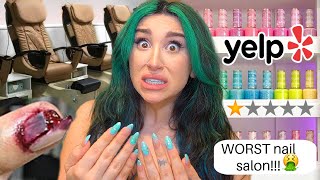 THE WORST 1 STAR NAIL SALON its bad [upl. by Clarita]