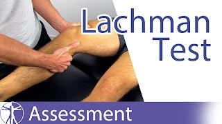 Lachman Test  Cruciate Ligament [upl. by Enixam]