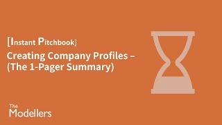 Pitchbook 101 Creating Company Profiles  The 1Pager Summary x2 [upl. by Odrautse]