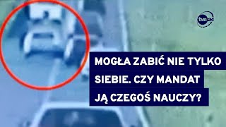 Wyprzedzanie quotna trzeciegoquot i o włos od tragedii Kierująca zapłaci 3 tysiące złotych TVN24 [upl. by Niledam]