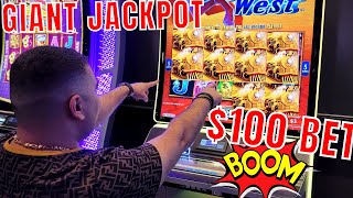 One Of THE BIGGEST JACKPOTS On All Aboard Slot Machine [upl. by Fessuoy]