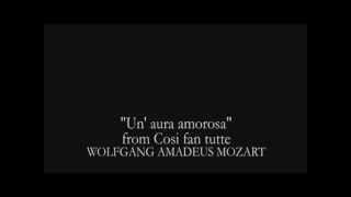 Unaura amorosa  Cosi fan tutte  Mozart  Cyrille DUBOISwmv [upl. by Eicyac]