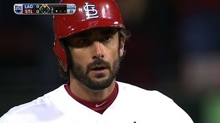 NLCS Gm6 Carpenter wins 11pitch battle vs Kershaw [upl. by Ahilam]