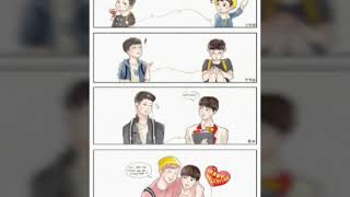 Namjin fanart bts 방탄소년단 — you never talk alone [upl. by Immat292]