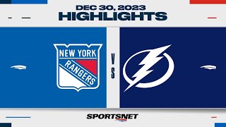 NHL Highlights  Rangers vs Lightning  December 30 2023 [upl. by Enelrahs758]