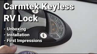 Carmtek Electronic RV Door Lock with Keyfob [upl. by Etka319]