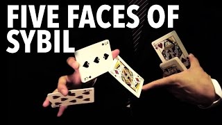 Cardistry for Beginners Twohanded Cuts  Five Faces of Sybil Tutorial [upl. by Atis]