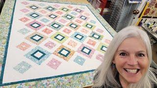 SUPER EASY quotUP SQUARE DOWN SQUAREquot QUILT TUTORIAL [upl. by Nroht]