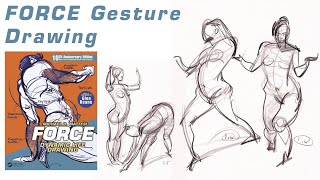 FORCE Gesture Drawing Using Prokos 12 Days of Timed Sketch [upl. by Eimyaj]