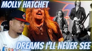 FIRST TIME HEARING  MOLLY HATCHET  DREAMS ILL NEVER SEE  REACTION [upl. by Oramlub]