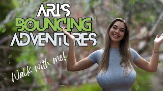 4K Aris Bouncing Adventures  Enchanting Forest WALK Under Cloudy Skies ⛅️ 2024 [upl. by Elleirad]