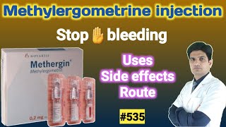 Methergine injection  Methergine in pregnancy  Methylergometrine maleate [upl. by Eniksre775]