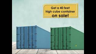 Get A 40 Foot High Cube Shipping Container on Sale [upl. by Ollopa]