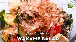 Wakame Salad Recipe Japanese seaweed salad with cucumber [upl. by Bertilla]