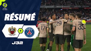 OGC NICE  PARIS SAINTGERMAIN 1  2  Résumé  OGCN  PSG  20232024 [upl. by Forsyth]