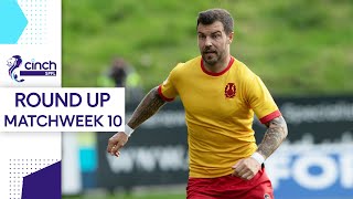 5 Goals and 3 Red Cards in Airdrie  Lower League Matchweek 10 Round Up  cinch SPFL [upl. by Anahsit]