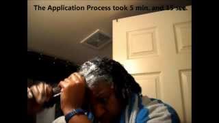 How to apply texturizer natural hair How to apply Just For Me Texture Softener natural hair Pt2 [upl. by Walford148]