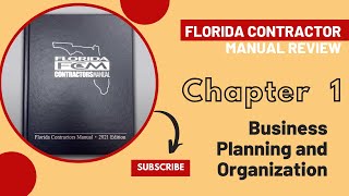 Florida Contractors Manual Chapter 1 Review for the Business and Finance Exam [upl. by Okkin]