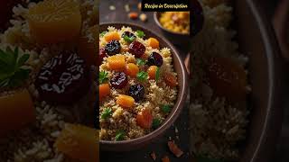 🍑🍵🍯🍈How to Prepare Moroccan Couscous with Dried Fruits 🍇 Moroccan Couscous with Dried Fruits Recipe [upl. by Lenroc]