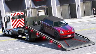 GTA 5 JE DÉCOUVRE UN ACCIDENT GRAVE  DÉPANNEUSE [upl. by Adnauqal]