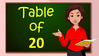 Table of 20  Learn Multiplication  Table of 20 x 1  20  Times Table  Elearning Studio [upl. by Euqimod]