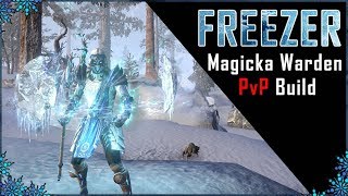 Magicka Warden Build PvP quotFreezerquot  Murkmire DLC [upl. by Esertap419]