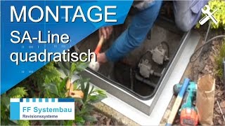 Brunnenschachtabdeckung SA1 quadratisch mit Dunsthut  Montage FF Systembau [upl. by Anselmo109]