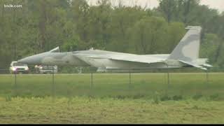 2 US military pilots ejected from fighter jet at MidAmerica Airport [upl. by Nariko]