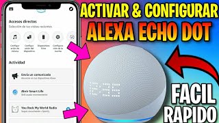 Como Activar y Configurar ALEXA ECHO DOT 5ta generación CORRECTAMENTE [upl. by Seyah388]