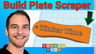 How To Make 3D Printer Build Plate Scraper Using Tinkercad For 3D Printing  Tinker Time [upl. by Penoyer985]